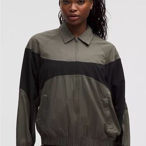 Lululemon Athletica Olive and Black Bomber Jacket